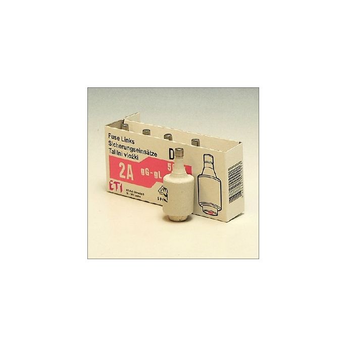 ETI DTII - Zekering 500V 2A DII traag - 416611021