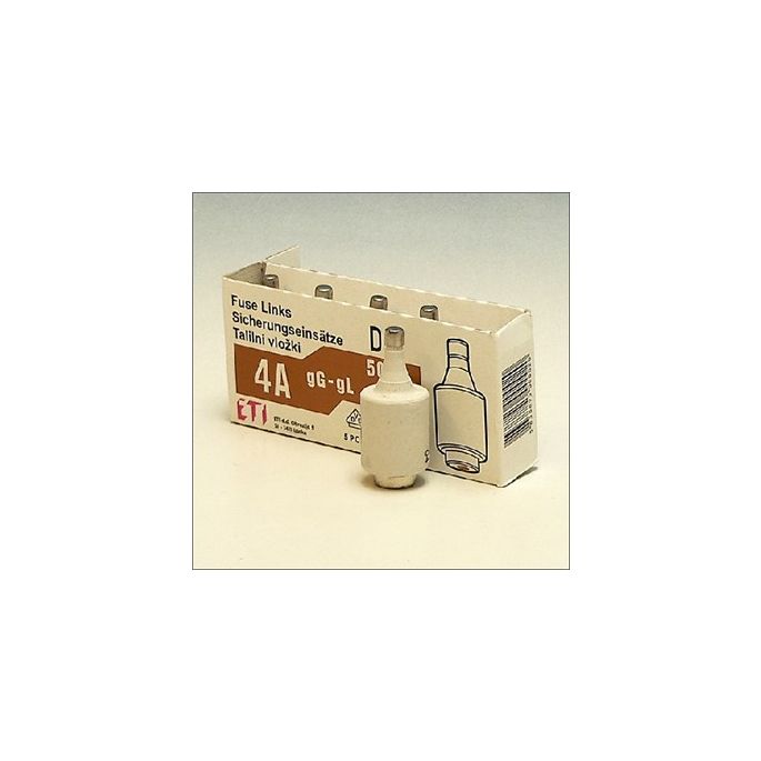 ETI DTII - Zekering 500V 4A DII traag - 416611022