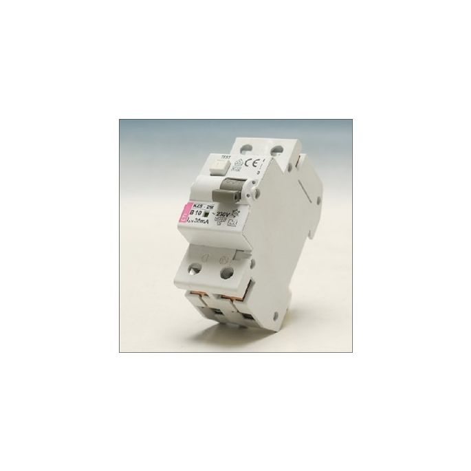 ETI aardlekautomaat / 10A, 30mA, B-kar, 1P+N / KZS-2M / 432000102