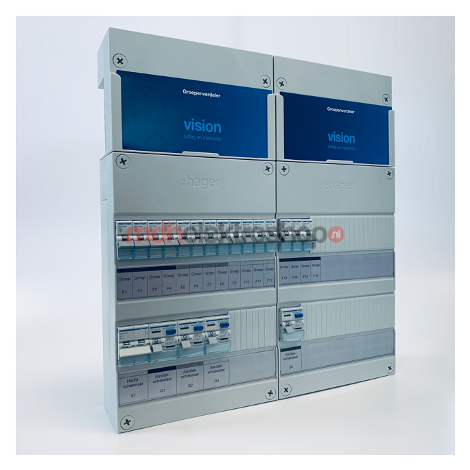 Groepenkast Hager | 15 Groepen 15 x Lichtgroepen | 1 Fase