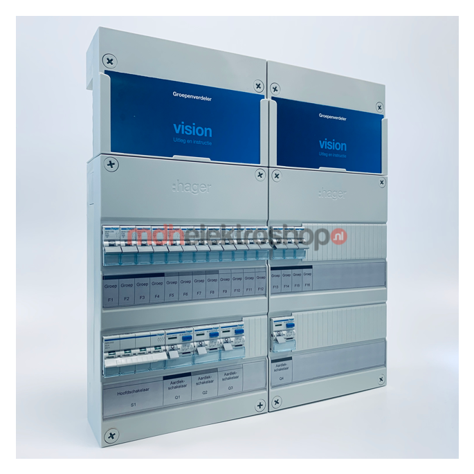 Groepenkast Hager | 15 Groepen 15 x Lichtgroepen | 3 Fase