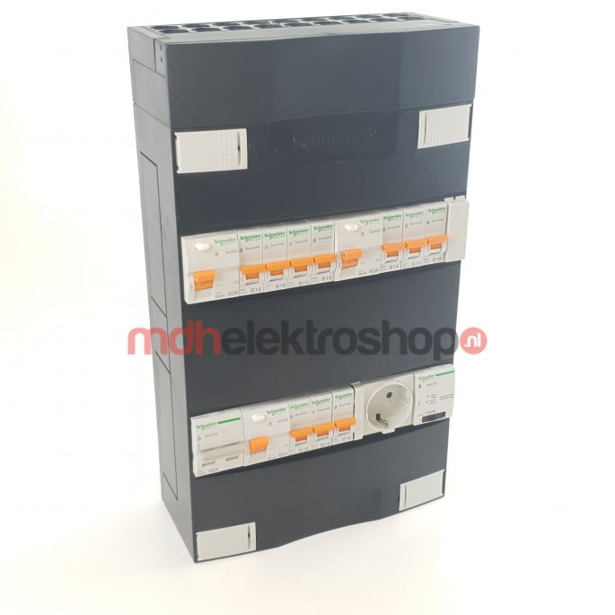 Schneider groepenkast 1 fase met 10 groepen + beltrafo en contactdoos ADVG2423234TH1C