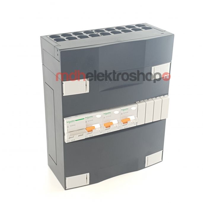 Schneider groepenkast 1 fase met 3 aardlekautomaten ADVA13000H1