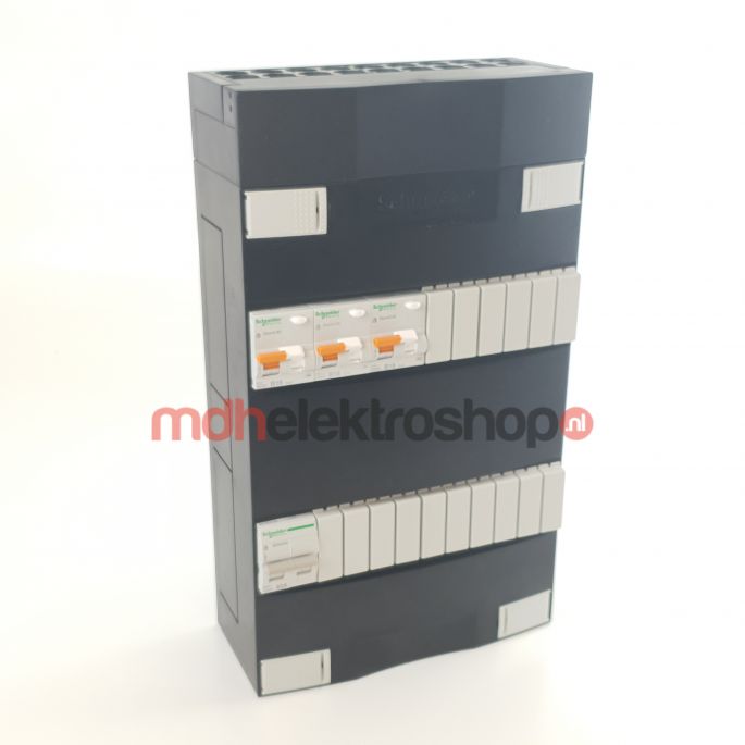 Schneider groepenkast 1 fase met 3 aardlekautomaten ADVAG13000H1