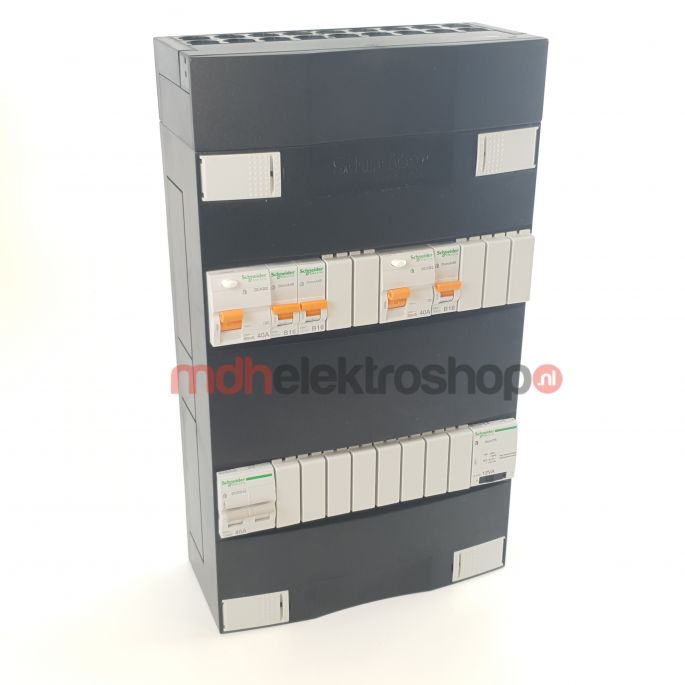 Schneider groepenkast 1 fase met 3 groepen en beltransformator ADVG22214TH1