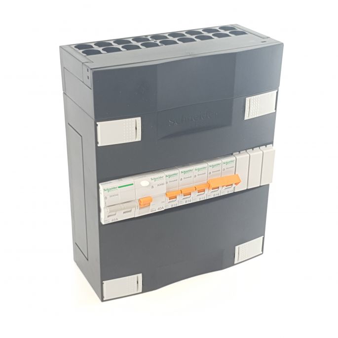 Schneider groepenkast 1 fase met 3 groepen en fornuisgroep ADV23004FH1