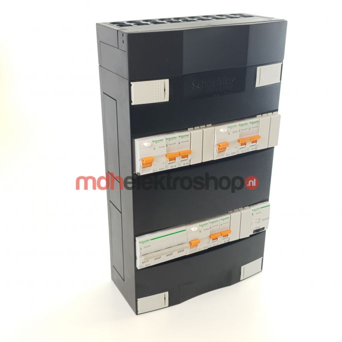 Schneider groepenkast 3 fase met 6 groepen en beltransformator ADVG2222224TH3