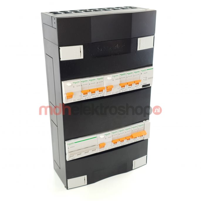 Schneider groepenkast 3 fase met 9 groepen + fornuisgroep en beltrafo ADVG2323234FTH3