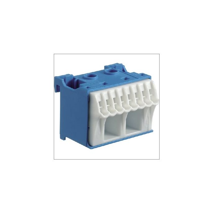 Hager Vision - aansluitklem nul 2x schroef / 8x steek - KN10N