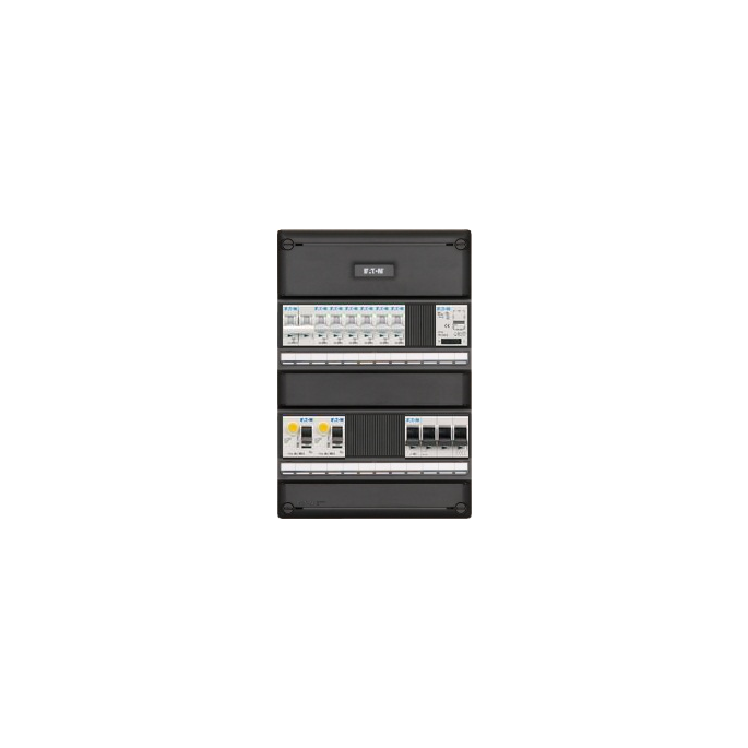 Groepenkast Eaton 7 Groepen 6 x Lichtgroepen + Fornuisgroep + Beltransformator 3 Fase I-62V34FT-HS-64