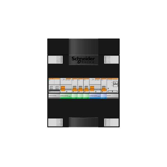 Schneider groepenkast 1 fase met 4 groepen ADV23214H1