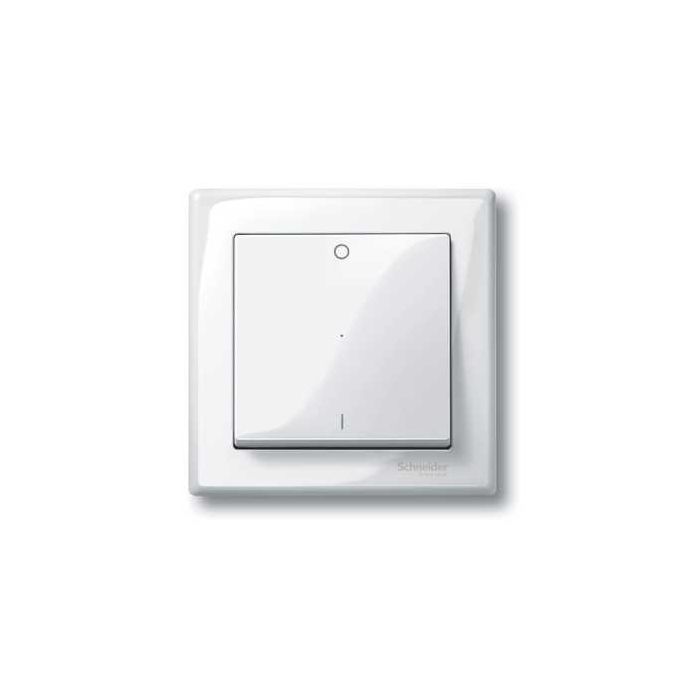 Schneider | Schakelwip 1-voudig met opdruk I-O | M-Smart Alpinwit | MTN432219