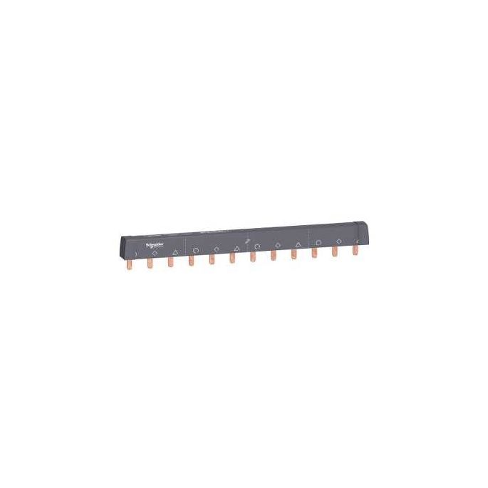 SCHNEIDER Acti9 | Kamrail geschikt voor 4 apparaten 3P, 3-fase, pen-aansluiting, afsnijdbaar | A9XPH312
