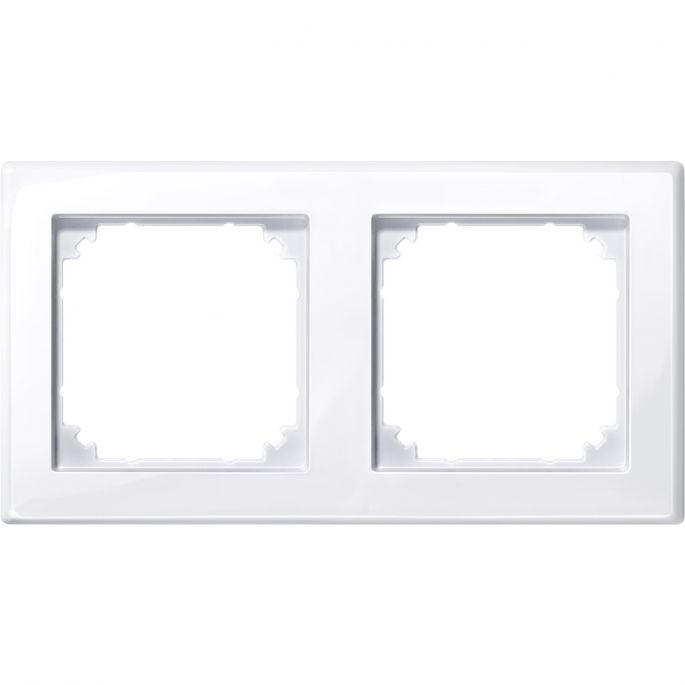 Schneider | Afdekraam 2-voudig | M-Smart Glanzend Wit | 478225