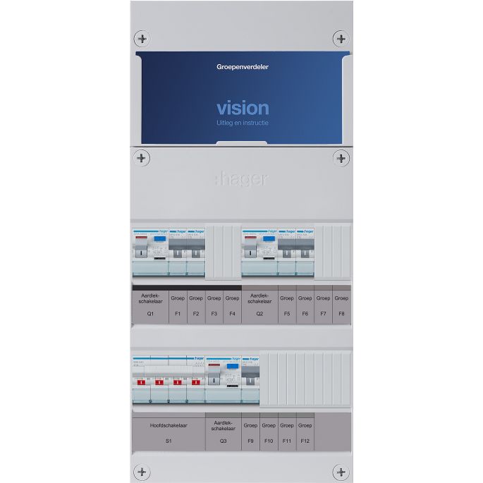 Groepenkast Hager | 5 Groepen 5 x Lichtgroepen | 3 Fase | VKG221L