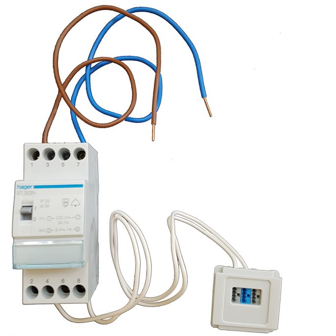 Hager uitbreidingsset - Beltransformator 1,0A - VKG07ST