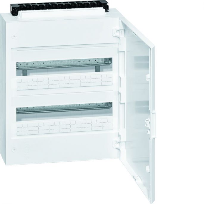 Hager Vega - Ledige installatiekast + witte deur - 2 x 18 modulen - VB218C