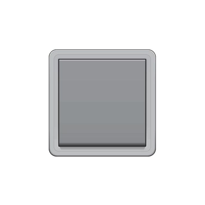 Niko Hydro grijs | 2-polige schakelaar met schroefklemmen 10A | 700-31200