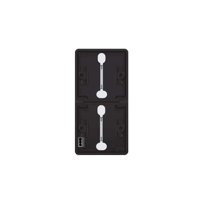Niko Hydro zwart | Opbouwbak 2-voudig | 761-83201