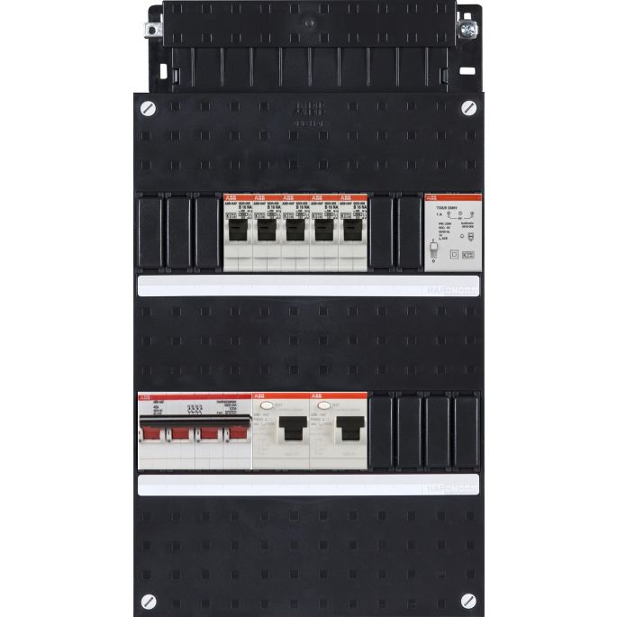 Groepenkast ABB Hafonorm | 5 Groepen 5 x Lichtgroepen + Beltrafo | 3 Fase | HAD3332-22T+H44