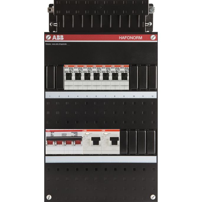 Groepenkast ABB Hafonorm | 7 Groepen 7 x Lichtgroepen | 3 Fase | HAD3433-22+H44