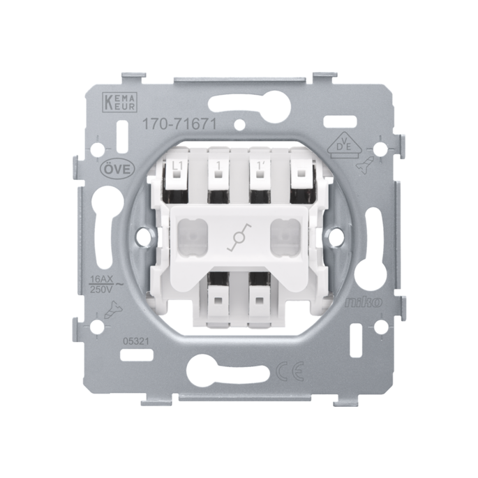 Niko | Wisselschakelaar met insteekklemmen 16A | 170-71671