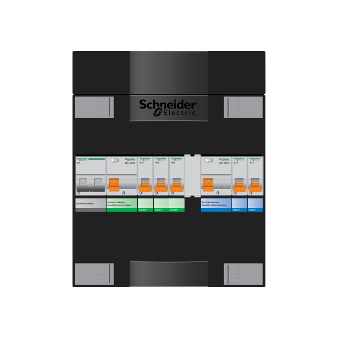 Schneider groepenkast 1 fase met 5 groepen ADV23224H1