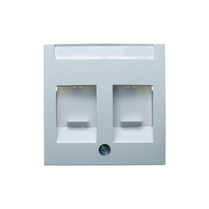 Berker | Centraalplaat modular jack 2-voudig | S.1/B.3/B.7 Polarwit Mat | 11811909