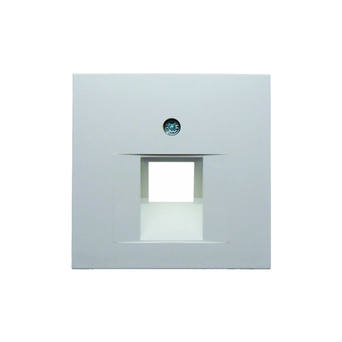 Berker | Centraalplaat RJ45 wandcontactdoos 1-voudig | S.1/B.3/B.7 Polarwit Mat | 14071909