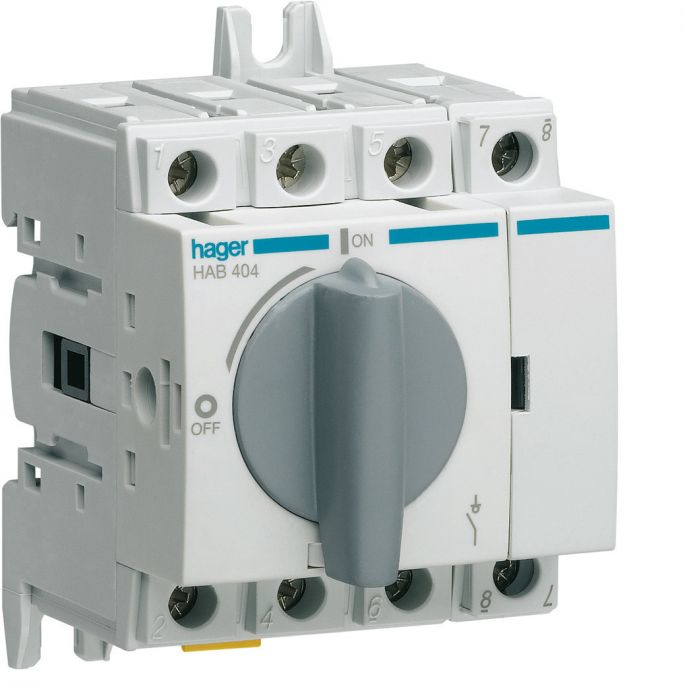 HAGER HAB404 HFD SCH DRAAI 4P 40A M1