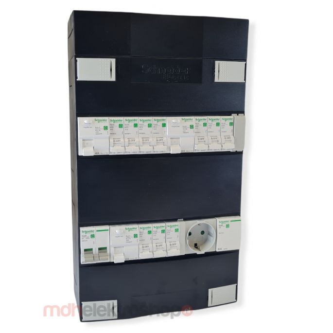 Schneider groepenkast 1 fase met 10 groepen + beltrafo en contactdoos ADVG2423234TH1C