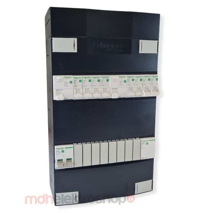 Schneider groepenkast 1 fase met 6 groepen + fornuisgroep en beltrafo ADVG23234FTH1