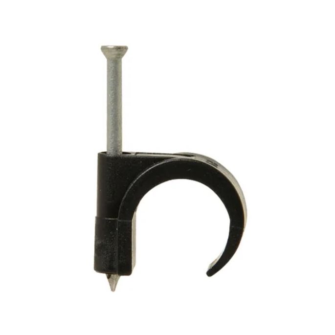 Spijkerclip 16/19 mm zwart - 100 stuks