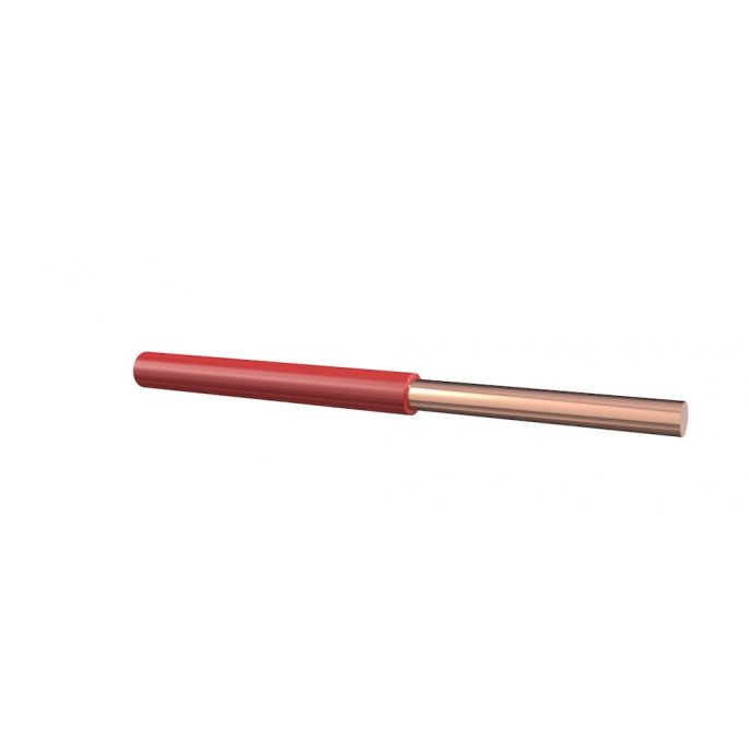 VDS Montagesnoer rood 10mm H07V-K snijlengte per meter