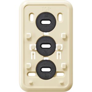 Gira | Montageplaat 2-voudig voor combinatie | Opbouw Crème | 008010