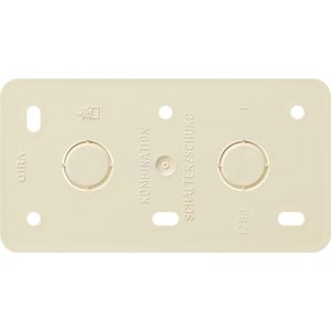 GIRA MONTAGEPL COMB 2V MB  OPB