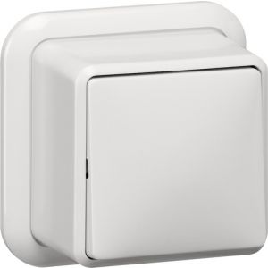 Gira | Schakelaar 2-polig | Opbouw Wit | 010211