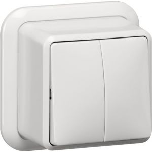 Gira | Serieschakelaar | Opbouw Wit | 010511