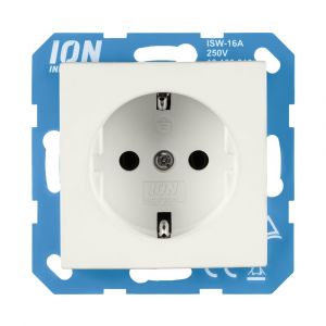 ION Wandcontactdoos RA E1 Mat Alpin Wit 10.302.015