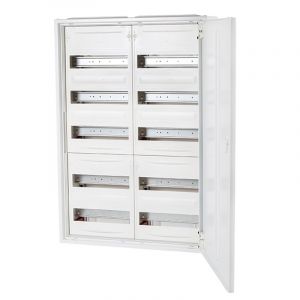 F-tronic veldverdeler met 120 modules, 2 kolommen van 5 rijen, 800x550mm (HxB)