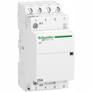 Schneider Electric A9C20834 – Acti9 iCT Contactor 25A | 4NO | 220-240V AC | DIN-rail