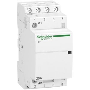 Schneider Electric A9C22824 – Acti9 iCT Contactor 20A | 4NO | 230-240V AC | DIN-rail