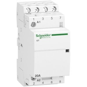 Schneider Electric A9C22824 – Acti9 iCT Contactor 20A | 4NO | 230-240V AC | DIN-rail