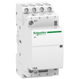Schneider Electric A9C22114 – iCT Contactor 16A | 4NO | 24V AC | DIN-rail