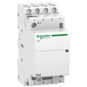 Schneider Electric A9C20134 – Acti9 iCT Contactor 25A | 4NO | 24V AC | DIN-rail