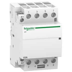 Schneider Electric A9C20164 – Acti9 iCT Contactor 63A | 4NO | 24V AC | DIN-rail