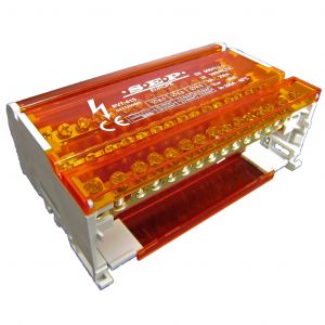 SEP Europe BVT-415 - vierpolige klemmenblok t/m 100A AC/DC uitvoering met 15 aansluitingen