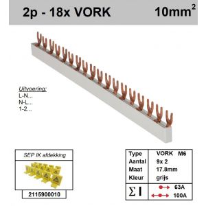 SEP F02018G06 Kam 2f VORK 17p 17,8mm M6