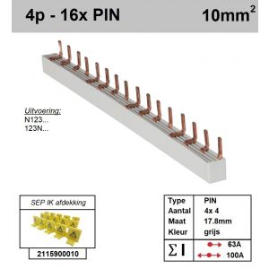 SEP P04016G00 Kam 4f PIN 16p, 17,8mm