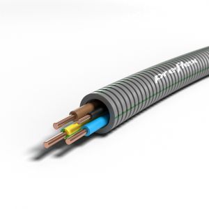 Preflex flexbuis 16mm / VD draad 3x2,5mm² + 1x1,5mm² / bruin, blauw, geel/groen, zwart / 100 meter